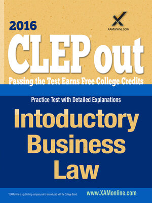 cover image of CLEP Introductory Business Law